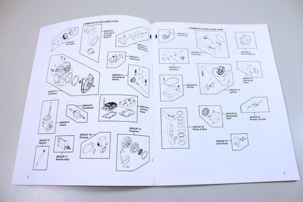 Kohler K181 L181 8Hp Engine Parts Catalog Manual Exploded Views Numbers - Image 2