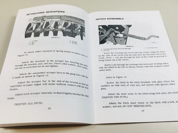 Case B Bw Wheel Type Disk Harrow Operators Owners Manual Maintenance Adjustments - Image 4