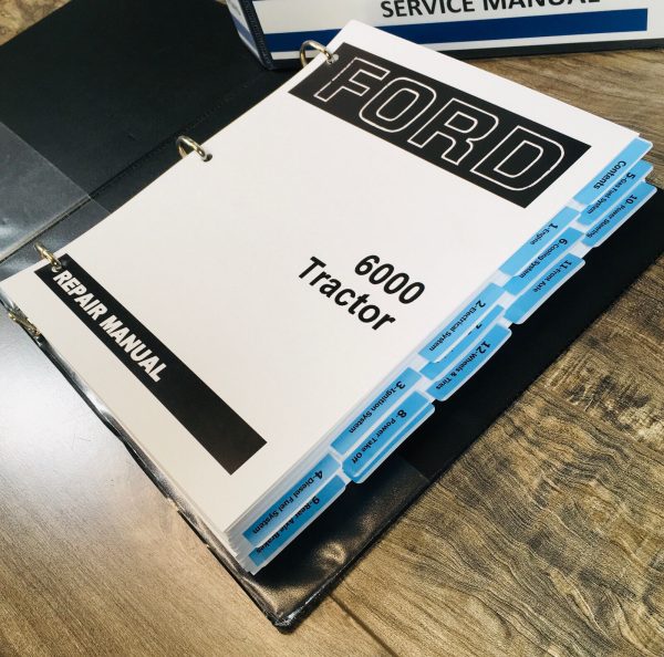 Ford 6000 Tractor Service Manual Repair Shop Technical Book Workshop Overhaul - Image 2