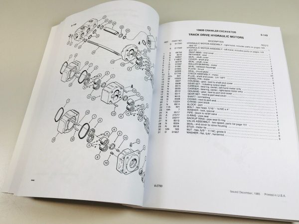 Case 1080B Crawler Excavator Parts Catalog Operators Manual Set Owners Assembly - Image 12