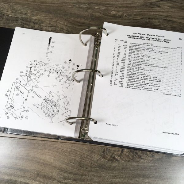 Case 450C 455C Crawler Dozer Loader Service Manual Parts Catalog Overhaul Repair - Image 9