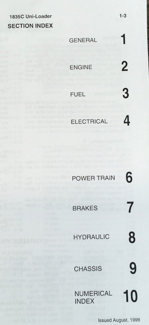 Case 1835C Skid Steer Uni-Loader Service Manual Parts Catalog Set Shop Book - Image 2