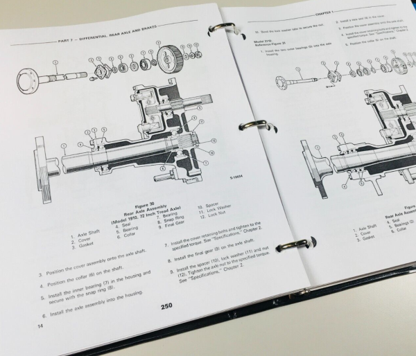 Ford 1910 2110 Tractor Service Parts Manual Repair Shop Set Workshop Catalog - Image 5