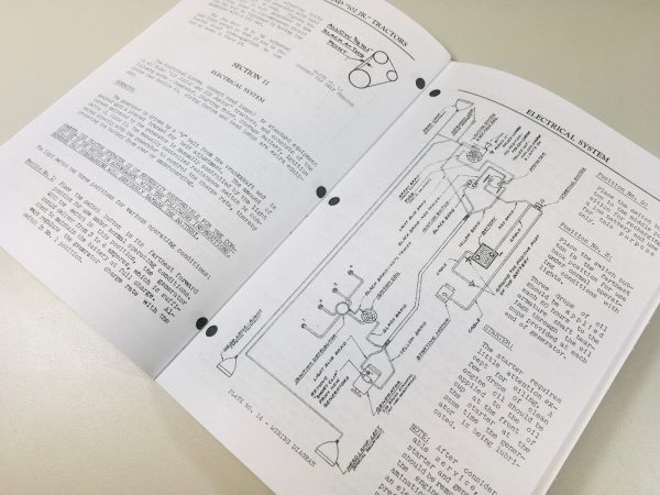 Massey Harris 101 102 Junior Tractor Row Crop/Standard Operators Service Manual - Image 6