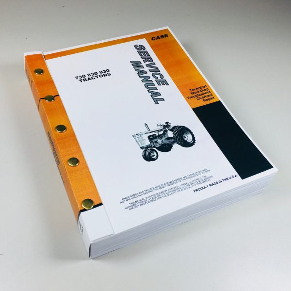 Case 930 931 940 941 Tractor Service Manual Repair Shop Book-Full Overhaul - Image 12