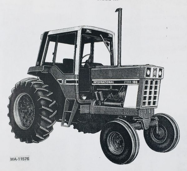International Hydro 186 Tractor Service Repair Shop Manual Parts Catalog Oh Set - Image 2