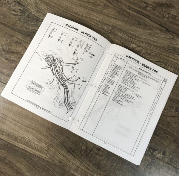 Ford 765 Backhoe Parts Manual Catalog Book Assembly Schematics Exploded Views - Image 4