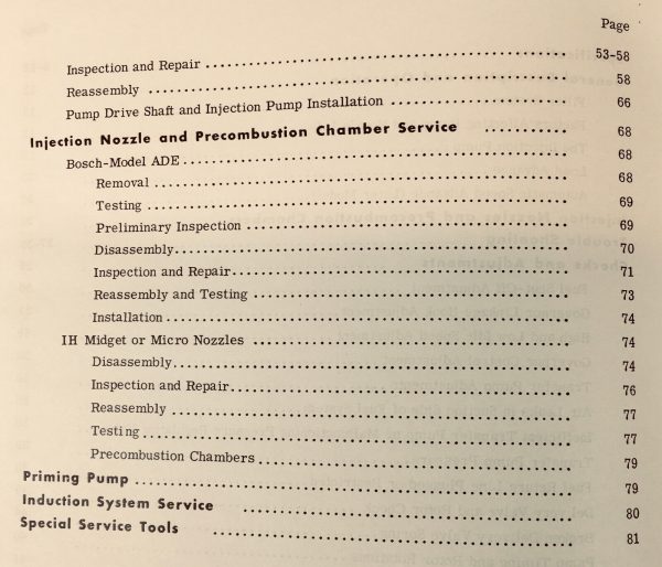 International 3600A Diesel Tractor Backhoe Service Repair Parts Operators Manual - Image 6