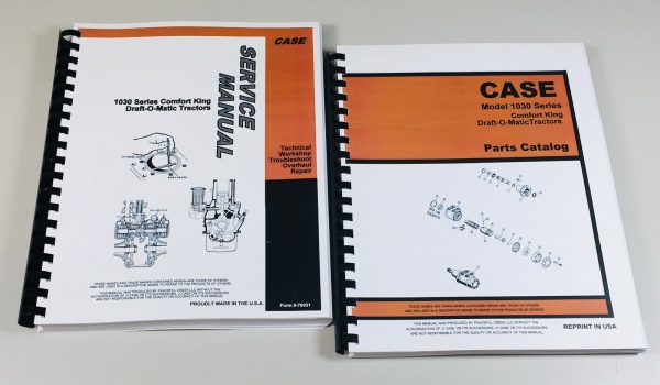 Case 1030 Series 1032 Western Special Tractor Service Manual Parts Catalog