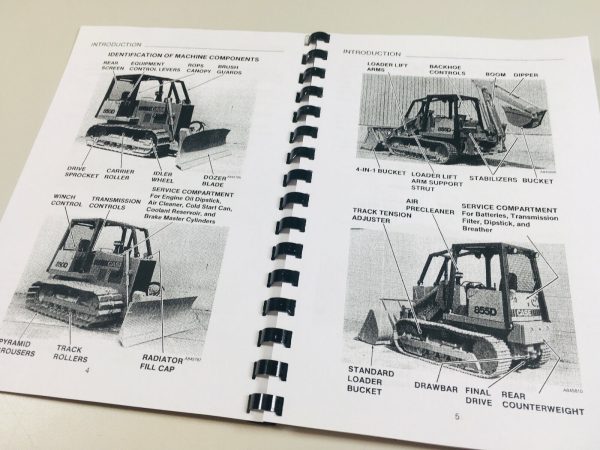 Case 850D 855D Crawler Dozer Loader Service Operators Owners Manual Repair Shop - Image 10