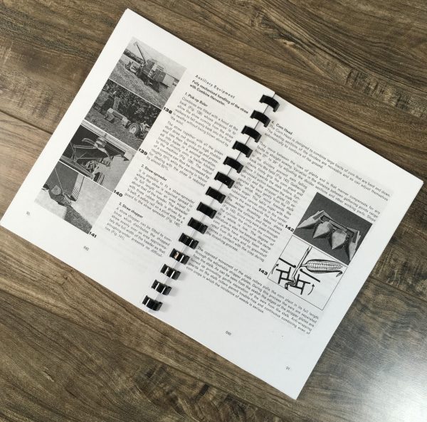 Ford 640 Combine Operators Manual Owners Book Maintenance Adjustments Lube - Image 5