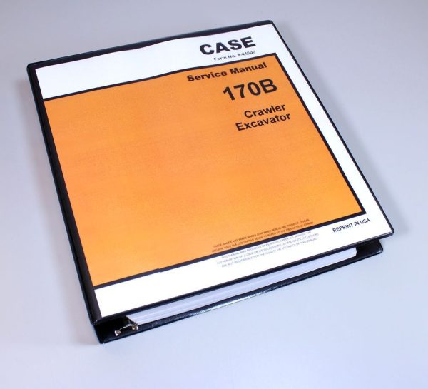 Case 170B Crawler Excavator Service Manual Shop Book Deutz Bfl 911 912 W 913