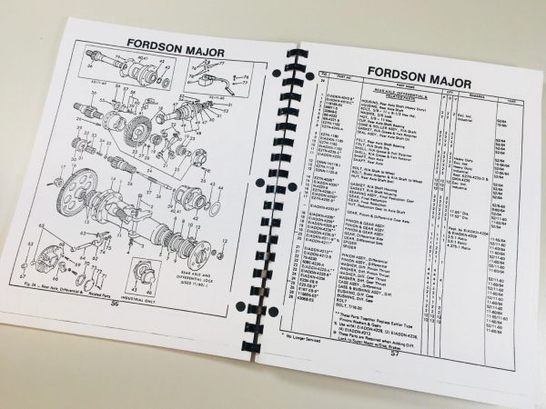 Fordson Major Tractor Service Parts Operators Manual Owners Repair Shop Set - Image 11