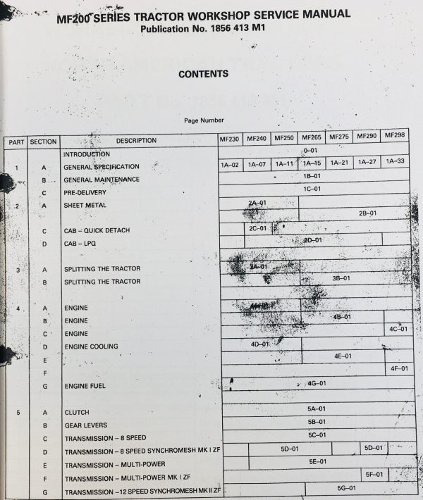 Massey Ferguson Mf 240 Tractor Service Parts Operators Manual Shop Book Set Tech - Image 2