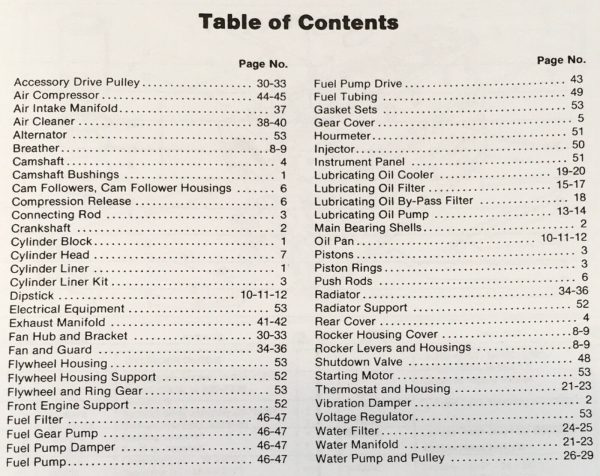 Cummins Nh-855-C220 C235 Engine Construction Parts Manual Catalog Book Schematic - Image 2