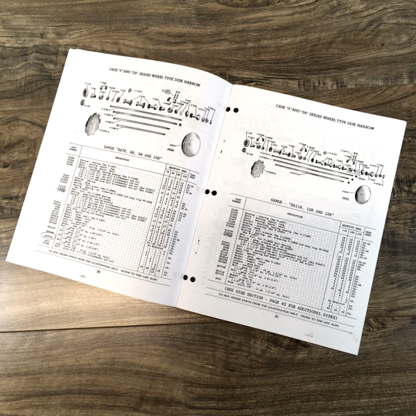 Case S138 SA138 S139 & SA139 Wheel Type Disk Harrow Parts Manual Catalog Book - Image 4