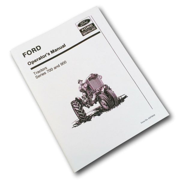 Ford 700 900 Series Tractor Operators Manual Owners Book Maintenance - Image 2