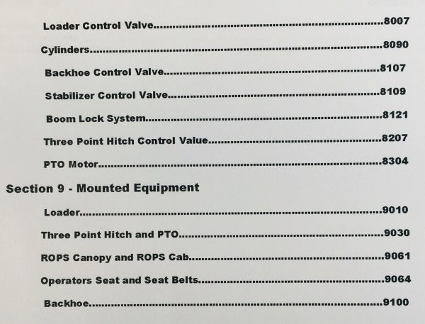 Case 480F 480F Ll Loader Backhoe Tractor Service Manual Parts Catalog Set Shop - Image 4