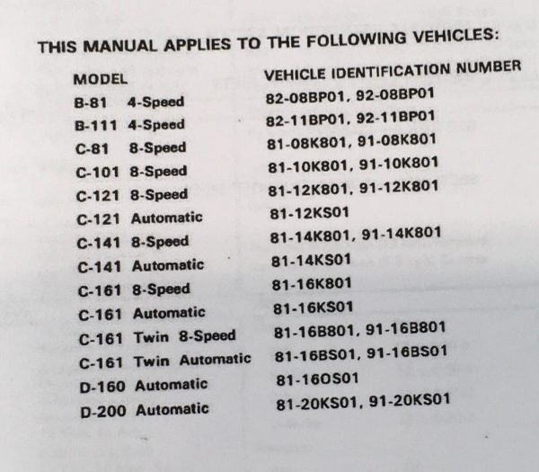 Wheel Horse B C D Series 4-Speed 8-Speed Automatic Lawn Tractor Service Manual - Image 3