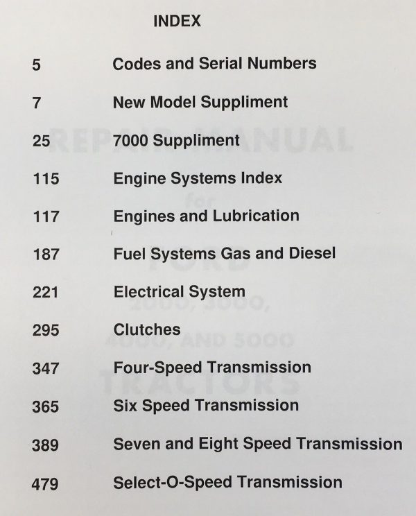 Ford 3500 4500 Backhoe Loader Tractor Service Operator Parts Manual Shop Set - Image 2