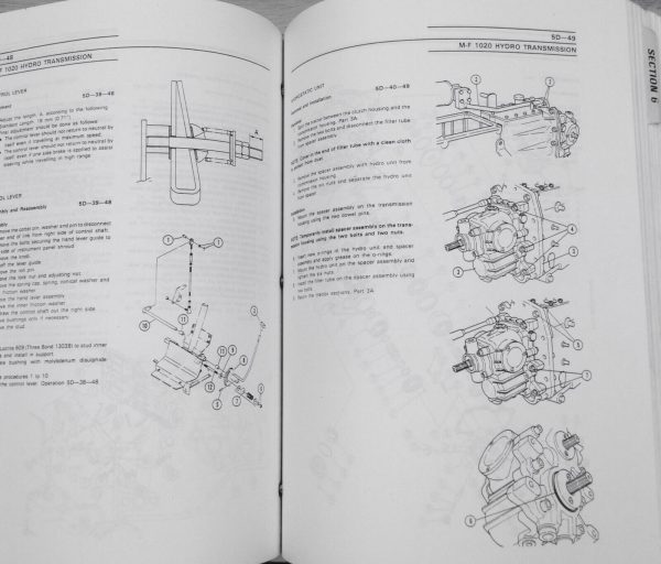 Massey Ferguson MF 1035 Tractor Service Parts Operators Manual Repair Shop Set - Image 9