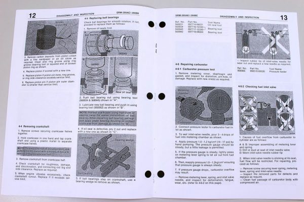 Echo Srm 200Ae 200Be Trimmer Brush Cutter Service Repair Shop Manual Technical - Image 5