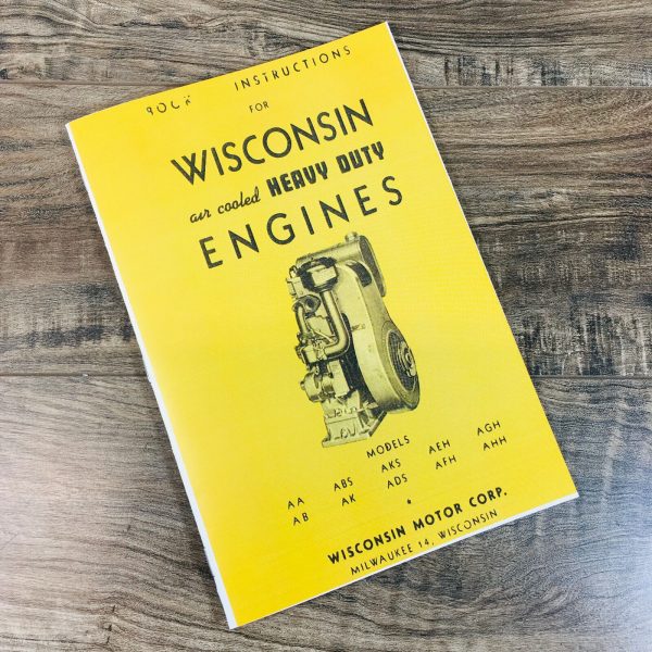 Wisconsin Aa Ab Abs Ak Aks Ads Engines Operators Manual Owners Instructions Book