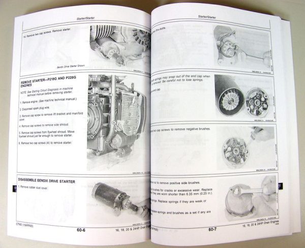 Cub Cadet 982 Chassis Garden Tractor Onan B48G Engine Service Manual Set - Image 12