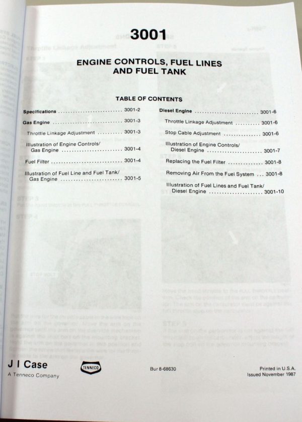 Case 1825 Uni-Loader Skid Steer Loader Service Repair Shop Manual Technical Book - Image 7