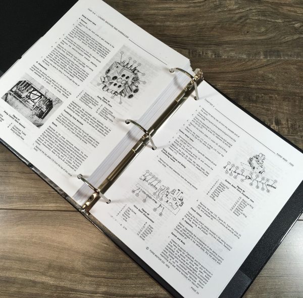 Ford 6500 7500 Tractor Backhoe Loader Service Parts Manual Workshop Book Set TLB - Image 6