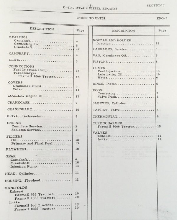 International 815 Combine Chassis Service Parts Manual Set Repair 0-8000 D414 - Image 5