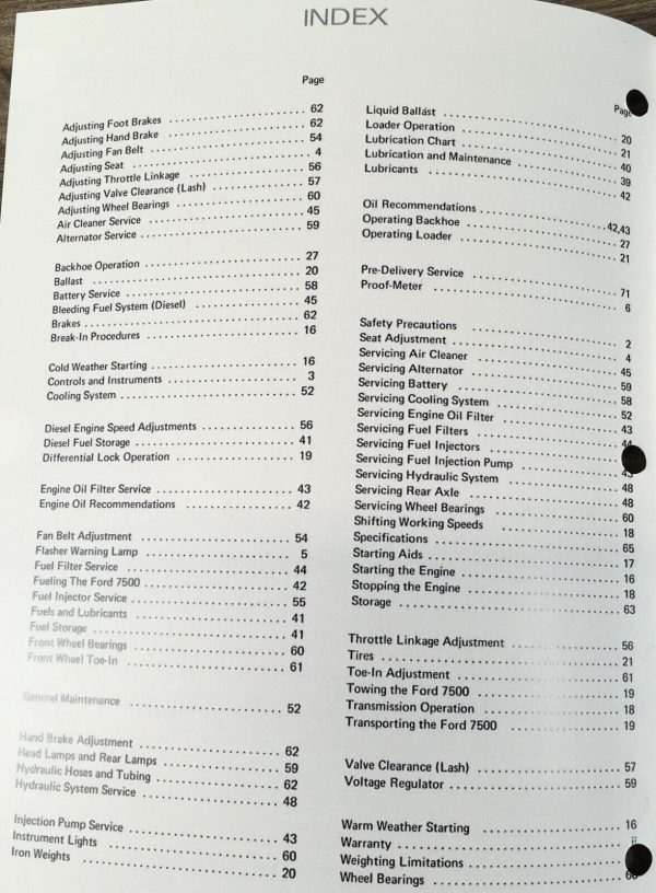 Ford 7500 Tractor Loader Backhoe Service Parts Operators Manual Owners Set - Image 4