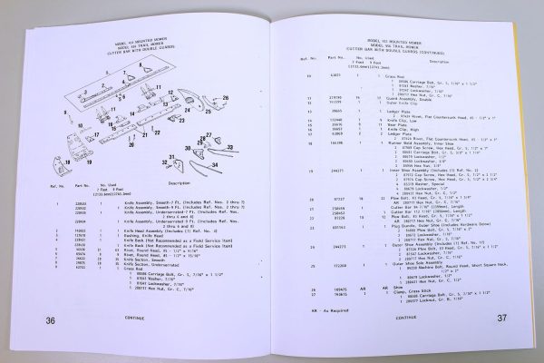 Sperry New Holland 451 456 Mowers Bar Sickle Cutter Service Parts Catalog Manual - Image 7