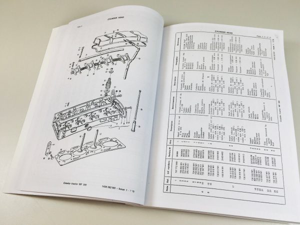 Massey Ferguson 300 Crawler Tractor Loader Dozer Tractor Parts Catalog Manual - Image 3