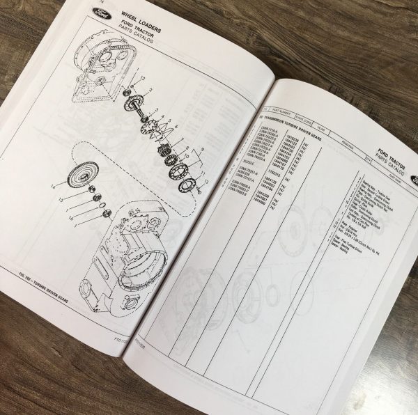 Ford A62 A64 A66 Wheel Loader Parts Operators Manual Set Owners Catalog Assembly - Image 6