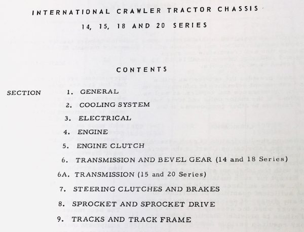 International Td18 Crawler Chassis Engine Service Parts Manual Catalog Set - Image 7
