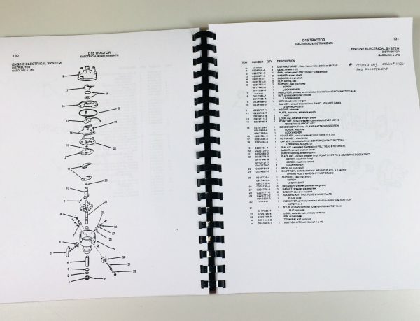 Allis Chalmers D15 Tractor Parts Manual Catalog Assembly Exploded Views Numbers - Image 5