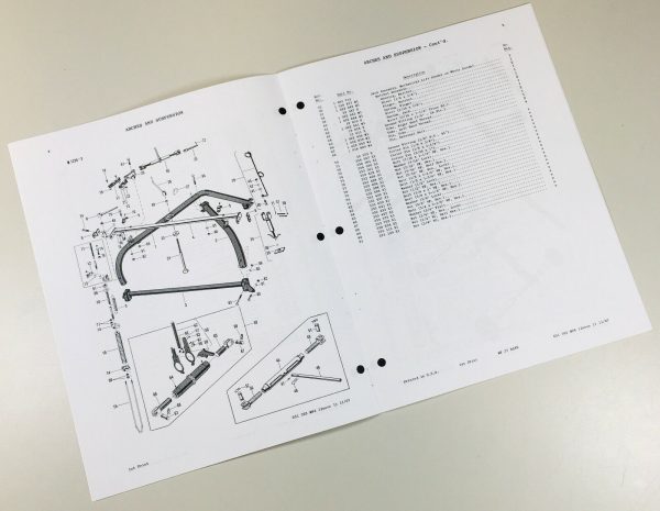 Massey Ferguson 37 Side Delivery Rake Parts Operators Manual Set Owners Book - Image 6