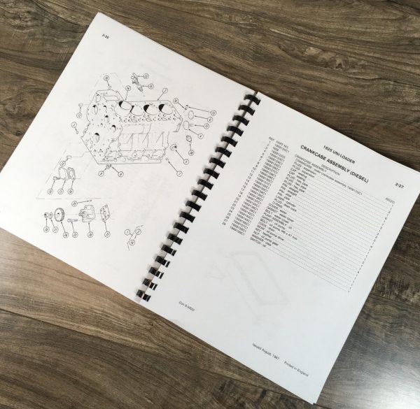 Case 1825 Uni-Loader Parts Catalog Operators Manual Owners Set Catalog Book - Image 4