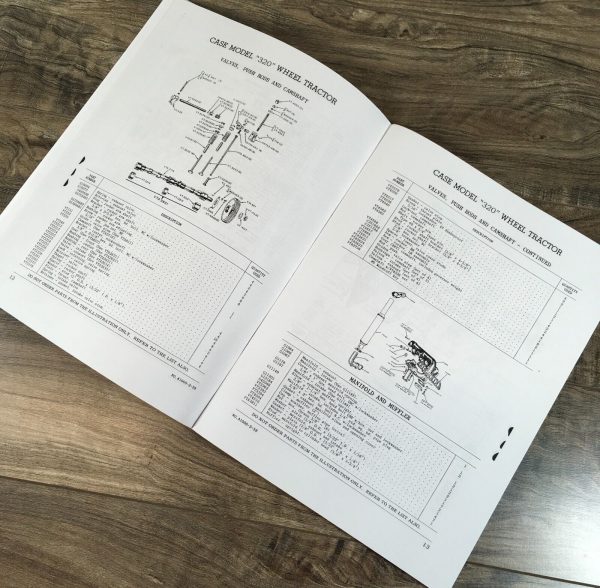 Case 320 Wheel Tractor Parts Catalog Operators Manual Owners Set - Image 6