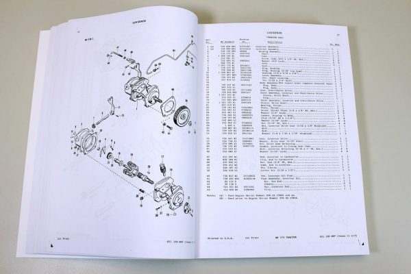 Massey Ferguson Mf 175 Tractor Service Operators Parts Manual Workshop Set Mf175 - Image 12