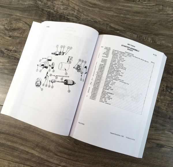 Case IH 585 Tractor Parts Manual Catalog Book Assembly Schematic Exploded Views - Image 5