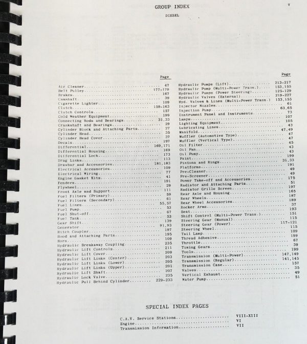 Massey Ferguson MF 35 Diesel Tractor Parts Operators Manual Set Owner Catalog - Image 10