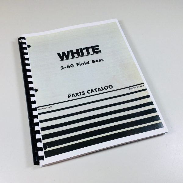 White Field-Boss 2-60 Tractor Parts Catalog Manual Assembly Exploded Views