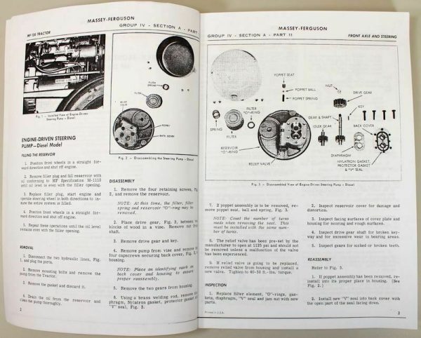 Massey Ferguson 150 Tractor Service Parts Manual Repair Shop Catalog Book Set - Image 6