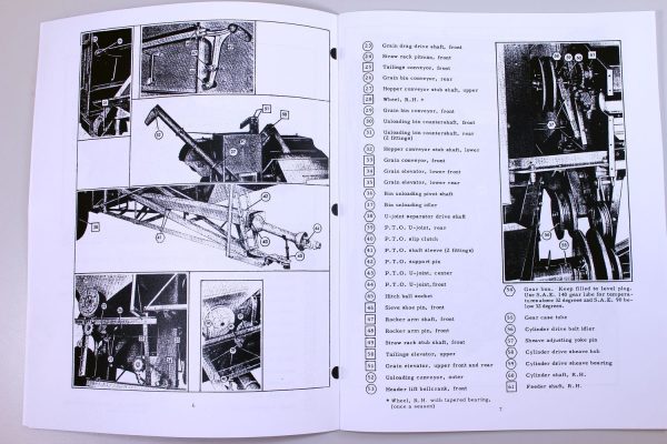 Allis Chalmers 72 All-Crop Harvester Owners Operators Manual Book Maintenance - Image 3