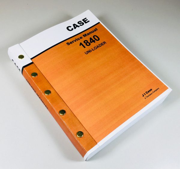 Case 1840 Uni-Loader Skidsteer Service Repair Manual Technical Shop Book Rebuild