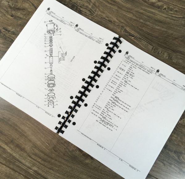 Farmall International 784 Tractor Parts Operators Manual Set Catalog Book Owner - Image 8