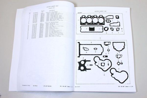 Massey Ferguson Mf 165 Tractor Parts Catalog Manual Book Exploded View Assembly - Image 6