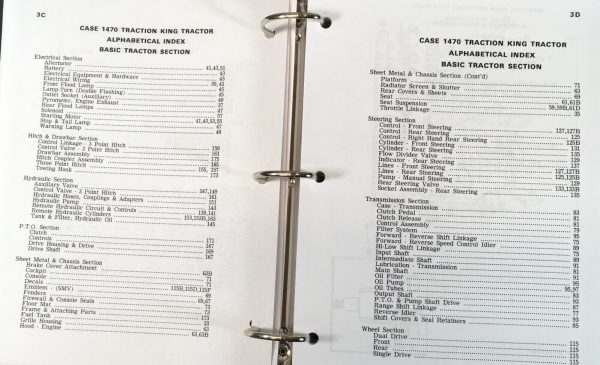 Case 1470 Traction King Tractor Service Manual Parts Catalog Shop Repair Set - Image 11